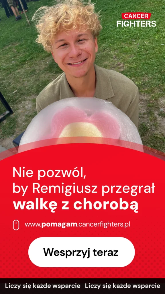 Pomóżmy Remigiuszowi wygrać walkę z chorobą
